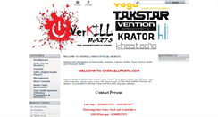 Desktop Screenshot of overkillparts.com